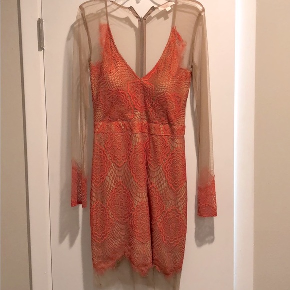Luxxel Dresses & Skirts - Sheer and lace mini dress